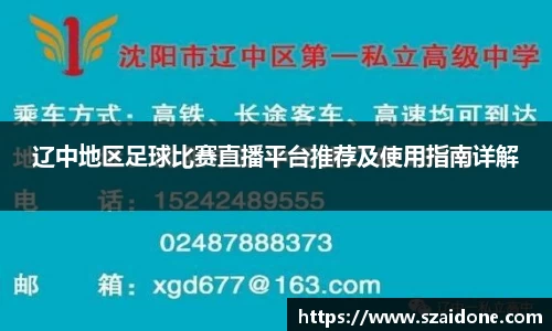 辽中地区足球比赛直播平台推荐及使用指南详解
