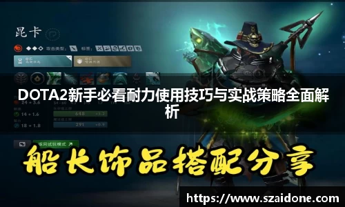 DOTA2新手必看耐力使用技巧与实战策略全面解析